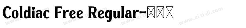 Coldiac Free Regular字体转换
